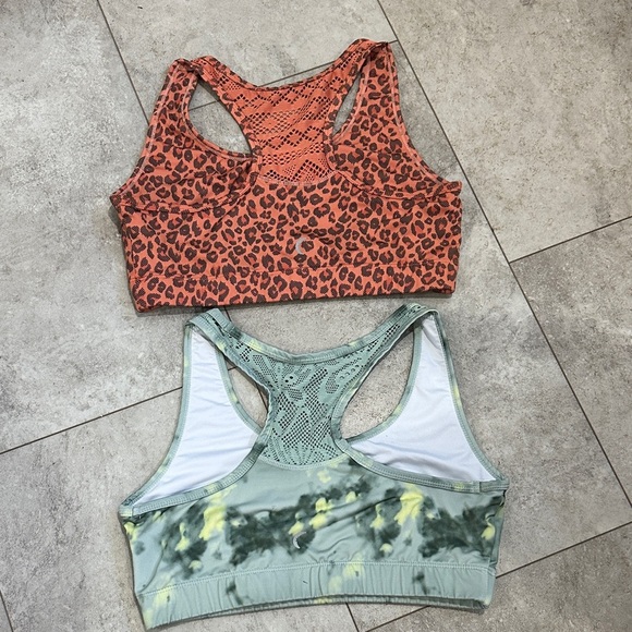 2 Vibrant Sports Bras - Tie-Dye and Leopard Print - Picture 2 of 5